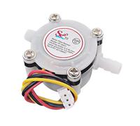 G1/4" Water Flow Sensor, Hall Sensor with Barbed Connector, Flowmeter Fluid Control Meter Counter, 0.3-6L/min, YF-S401