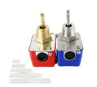 G1 HFS-25 Automatic Stainless Steel Paddle Water Flow Switch Liquid Controller Valve Sensor 1 Inch 1/2 3/4 12V to AC220V(HFS-25 Copper)