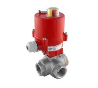 G1'' L-port 3-Way Stainless Steel Electric Ball Valve 12V AC - BL3SA