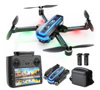 G10 GPS Drone with Camera 4K Adults, 5G Drone with Screen Remote Control for Beginners and Children, RC Quadcopter that Follows You, Brushless Motor, GPS Car Return, Under 249 g, C0