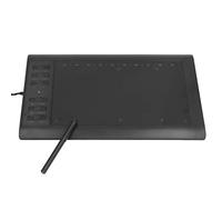 G10 Graphics Drawing Tablet, 233PPS 5080LPI 8192 Level Pressure Portable Drawing Tablet with Stylus Pen,Computer Graphics Tablets for Digital Drawing, Animation Creation, Office Markup(Black)