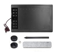 G10 Graphics Drawing Tablet with 8192 Levels Passive Pressure Sensitive Pen, 10x6 Inch Sensing Area, 12 Shortcut Keys, for Paint, Design, Online Teaching(Black)