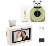 G10 Panda Silicone Case, 40mp Pixel Camera, 2K Video Recording, 3-inch Touchscreen Portable Camera, 32GB Memory Card, Multiple Filters Adjustable