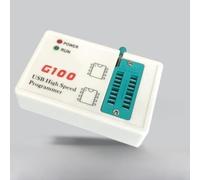 G100 USB SPI Flash Programmer for Bios Chip Programming - Supports 24 or 25 or 95 Series Eeprom nor Flash 32-bit 72mhz Processor High-Speed USB 2.0 Interface White