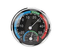 G101 Temperature Humidity Tester Hygrometer Indoor Thermometer Multifunctional Humidity Detector for Home Office Warehouse ABS Material Compact Design Easy to Install (Black)