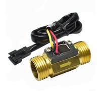 G12 Inch Hall Effect Water Flow Sensor Switch for Accurate Liquid Flow Measurement with Brass Construction and Waterproof Design Suitable for Water Heaters and Dispensers