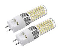 G12 LED Bulb 16W Bi-Pin Corn Light, 6000K Cool White, Pack of 2 | 1600 Lumen, Equivalent 160W Halogen/Incandescent Bulb, Ceiling Light Floodlight for House Street Garage Landscape Warehouse