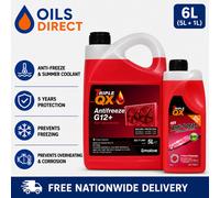 G12+ Red Antifreeze/Coolant Ready Mixed 4212 6L TRIPLE QX 5L + 1L