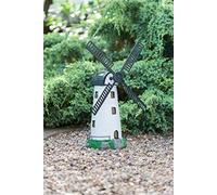 G19 New Solar Powered Light & Motion Windmill Glow at Night Time in Your Garden - White