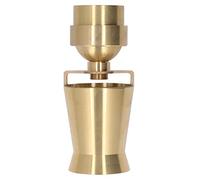 G2 Internal Thread Fountain Nozzle, Alloy Copper Water Spray Head for Garden Pond, Vertical Tower Spray Effect with 30 Degree Rotation, Landscape Waterscape Nozzle for