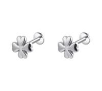 G23 Marked Flat Back Earrings | Decorative Front 1.2 X 8 Mm Pair Light Occasion Jewelry Wear Accent Daily