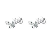 G23 Marked Flat Back Earrings | Decorative Front 1.2 X 8 Mm Pair Light Occasion Jewelry Wear Accent Daily