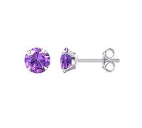 G23 Titanium Earrings, Implant Grade Hypoallergenic Titanium Stud Earrings | Titanium Cubic Zirconia Earrins for Sensitive Ears for Women