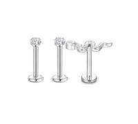 G23 Titanium Snake Helix Piercing Jewellery Flat Back Stud Earrings Set Lip Labret Snake Bite Cartilage Conch Tragus Piercing Jewellery 8mm