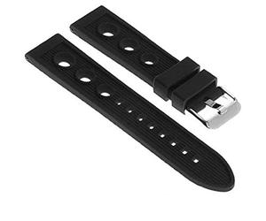 g24 20mm Rubber Diver Watch Band Strap for Tissot Prs516 Watch Automatic Black