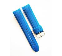 g24 Compatible 22mm Silicone Rubber Watch Band Strap Fits Nautica Men's N19604G | A19604G NST 600 Chrono 22mm Blue PU | Rubber Replacement Bracelet Wristband