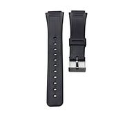 g24 Compatible Replacement Watch Band Strap Fits AQ47 AQ-47 25mm AQ47 Black Rubber Series CAS131