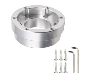 G29 G920 G923 Steering Wheel Adapter Plate Kit for Logitech, 70mm/2.75inch PCD Racing Wheel Adapter Car Modification Part Replacement Fit for 13 14in Steering Wheel (Silver)