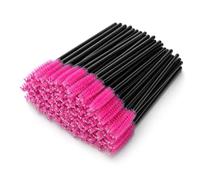 G2PLUS 100 PCS Black and Rose Disposable Eyelash Brushes Spoolies: