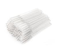 G2PLUS 100 PCS Disposable Eyelash Brushes Spoolies: Clear Crystal Mascara Wands Applicator for Eyelash Extensions