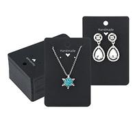 G2PLUS 100 PCS Necklace Display Cards - 9x6 CM Earring Card Holder - Handmade Kraft Earring Cards for Jewelry Making Storage & Disply