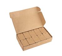 G2PLUS 1000PCS Mini Blank Tags - 3.5x5CM Brown Paper Labels for Jewelry Marking, Clothing Display and Pricing, Crafting and Clothes