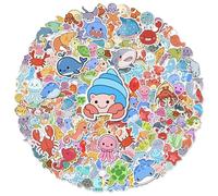 G2PLUS 100PCS Ocean Animal Stickers for Kids, Waterproof Vinyl Stickers for Scrapbooking, Water Bottle, Phone Case, Laptop, DIY Crafts, Gifts