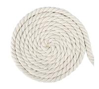 G2PLUS 14MM Beige Macrame Cord - 10M Thick Macrame Cotton Rope - Hanging Knitting Craft Rope for Wall Hanging Plant Hanger Knitting Craft