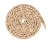 G2PLUS 14MM Jute Hemp Rope, 10M Thick Natural Brown Cord, 4-Ply Jute String Twine for Macrame, Cat Scratch Post, Garden Decoration