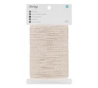 G2PLUS 2mm Beige Cotton String Cord: 50m Craft Bakers Twine, 3Ply | Decorative Cord Twine for Gift Wrapping, DIY, Crafts and Handmade, Home Dcoration