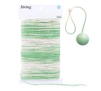 G2PLUS 2MM Gradient Colour Jute Twine, 50M Sage Green Natural Crafting String for DIY Art Crafting, Gift Wrapping, Wedding Decor, Floral Arrangement, Home Decoration, 3 Ply