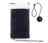 G2PLUS 2MM Jute String Twine, 50M Black Natural Garden Twine for DIY Art and Crafts, Gardening Use, 3 Ply