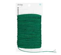 G2PLUS 2MM Jute String Twine, 50M Green Natural Garden Twine for DIY Art and Crafts, Gardening Use, 3 Ply