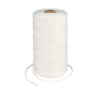 G2PLUS 450M Beige Gift String Twine, 1.5MM Cotton Wrapping Bakers String, 3Ply Cotton Butchers Thread Twine Perfect for Cooking, DIY Crafts and Handmade