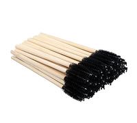 G2PLUS 50PCS Bamboo Lash Mascara Wands - Black Disposable Eyelash Brushes Spoolies- Eyelash Mascara Applicator Brush Makeup Tools for Eye Lash Extensions