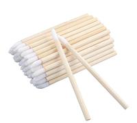 G2PLUS 50PCS Disposable Lip Brushes with Wooden Handle, Makeup Lipstick Applicators, Lip Gloss Wand Brushes for Lip Extension Application