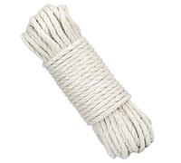 G2PLUS 5MM Jute Twine String, 20M Beige Natural Cord, 3-Ply Thick Jute Rope for Macrame, Cat Scratch Post, Garden Decoration