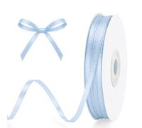 G2PLUS Baby Blue Satin Ribbons: 3mm x 100Yards Narrow Gift Wrapping Ribbon for Wrapping Presents, Making Cards, Craft Projects,Christmas Decorations