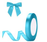 G2PLUS Blue Stain Ribbons for Crafting, 10mm Ribbons for Gift Wrapping, 22M Thick Decorative Fabric Ribbon, Gift Wrapping Ribbon for Crafting, Wedding, Party Deco