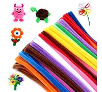 G2PLUS Multi-colored Pipe Cleaners - 200PCS Long Crafting Chenille Stems, 6mm, 30cm Assorted Colours for DIY, Arts & Crafts Projects