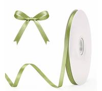 G2PLUS Olive Green Satin Ribbons: 6mm x 100 Yards Narrow Gift Wrapping Ribbon for Wrapping Presents, Making Cards, Craft Projects,Christmas Decorations