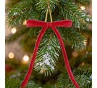 G2PLUS Red Velvet Bows for Christmas Trees, 24 Pcs, 13 x 18 cm