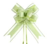 G2PLUS Sage Green Large Pull Bows: 10PCS Ribbon Bows for Gift Wrapping, 6 inch Pull Bow for Wedding, Valentine's Day, Birthday, Basket, Gift Boxes