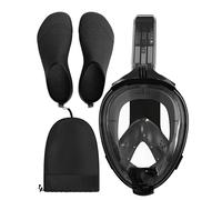 G2RISE Full Face Snorkel Mask Adult, Anti-Leak Anti-Fog, Snorkeling Set with Water Shoes for Men and Women