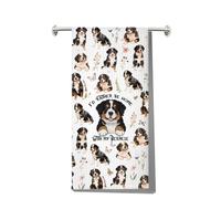 G2TUP Bernese Mountain Dog Kitchen Towels Bernese Dog Lover Gift Bernese Owner Gifts I'd Rather Be Home with My Bernese Towels (Bernese kt)