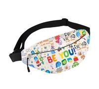 G2TUP Cartoon Emotion Fanny Pack Joy Sadness Fear Fans Gift I'm Too Sad To Walk Emotion Waist Bag Anger & Disgust Merch, Too Sad WB, Crossbody Waist Bag