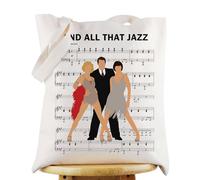 G2TUP Chicago Musical Tote Bag - Broadway Fans Gift - And All That Jazz - Unisex Adults - Medium - Canvas - 3D Printing - Portable