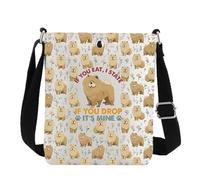 G2TUP Chow Chow Crossbody Bag Chow Chow Dog Gifts Chinese Chow Shoulder Bag Songshi Quan Gifts, If You Drop Cb, Western