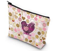 G2TUP Conchas Cosmetic Bag Pan Dulce Makeup Bag Just a girls who loves Conchas Bread Lover Gifts, Conchas New, 无