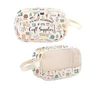 G2TUP Crafter Gift It's Not Hoarding If It's Craft Supplies Makeup Bag Crafting Lover Cosmetic Bag Sewing Lover Gift, Craft Supplies TM